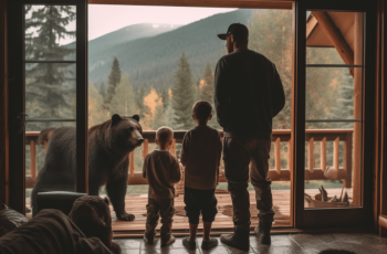 Bear Wave to Family Every Morning. Dad follows him one day and makes a shocking discovery