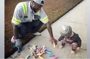 Dad’s curiosity leads him to discover the heartwarming tradition of Garbage Man